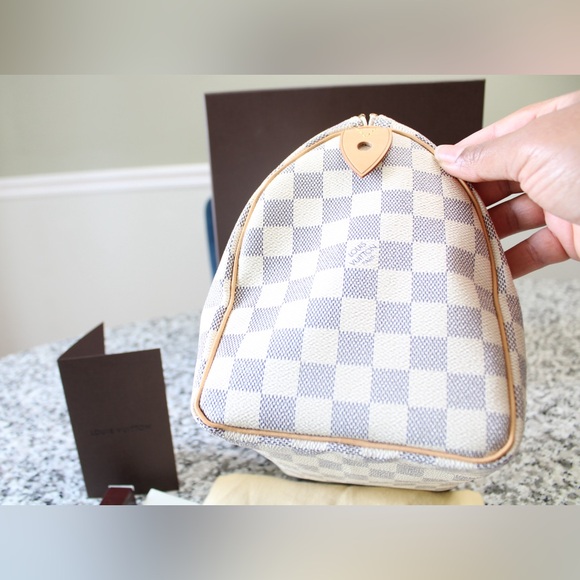 💕EUC SPEEDY 25💕 DAMIER AZUR SPEEDY 25 (original style) - Picture 5 of 13